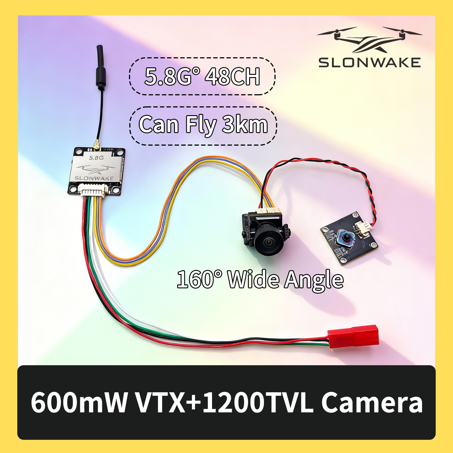 Drone Kit Fpv - SLONWAKE 5.8G 600mW 7-24V FPV Video