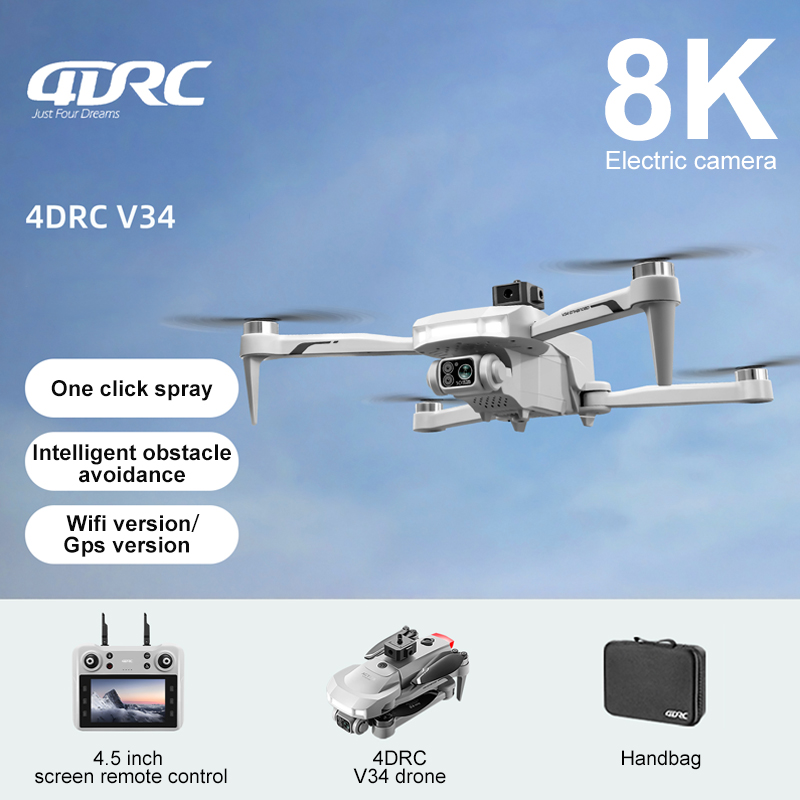 2025 New V34 Drone 8K Camera P - مراجعة Drone Kit Professional وسعره