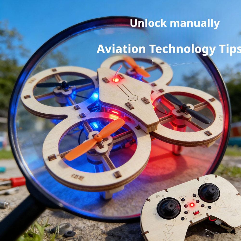 DIY Wooden RC Drone Quadcopter - مراجعة Drone Kit Octocopter وسعره