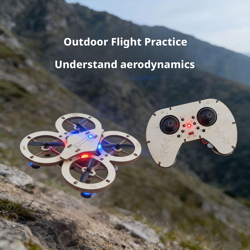 DIY Wooden RC Drone Quadcopter - مراجعة Drone Kit Octocopter وسعره
