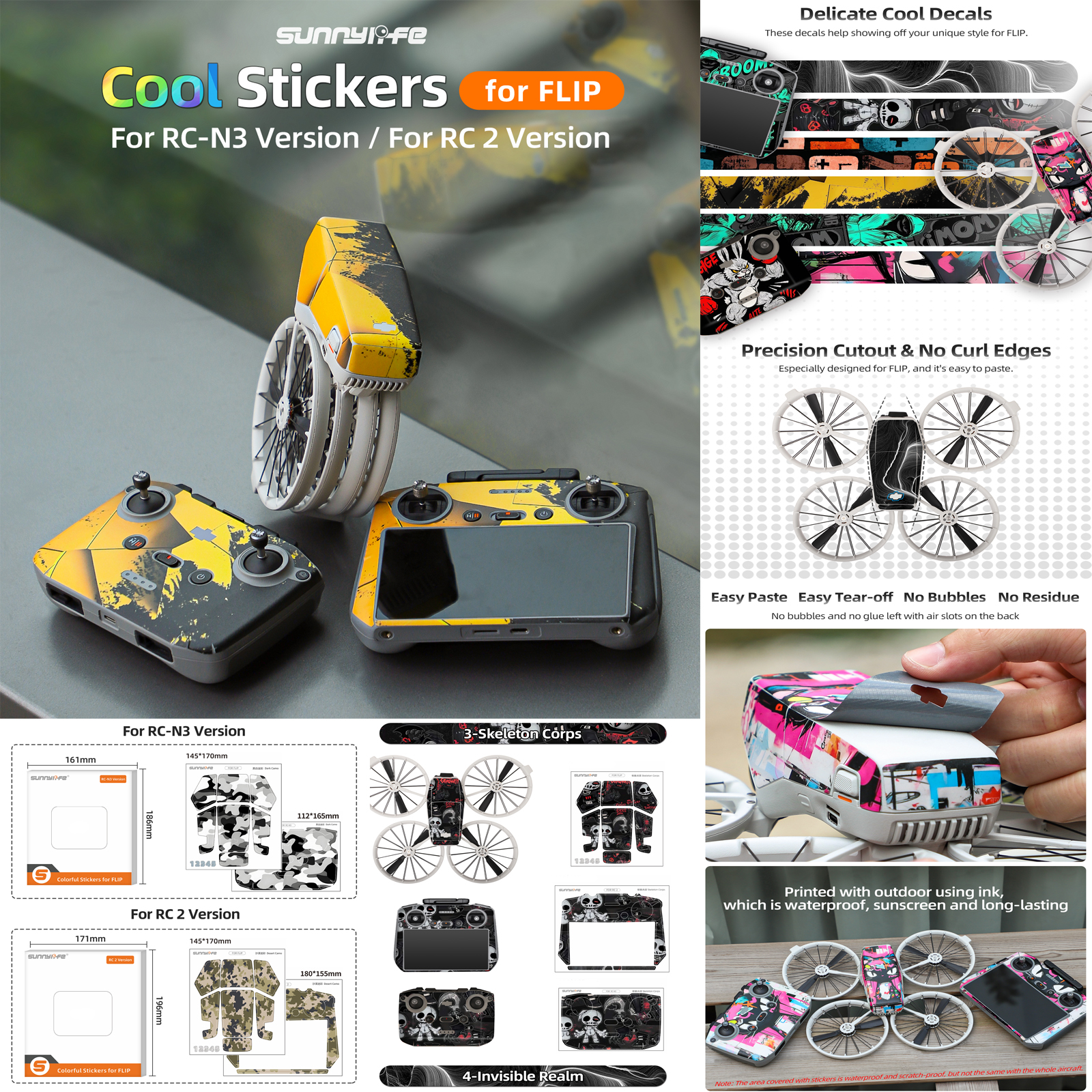 Sunnylife Sticker Kit for DJI  - مراجعة Drone Kit Waterproof وسعره
