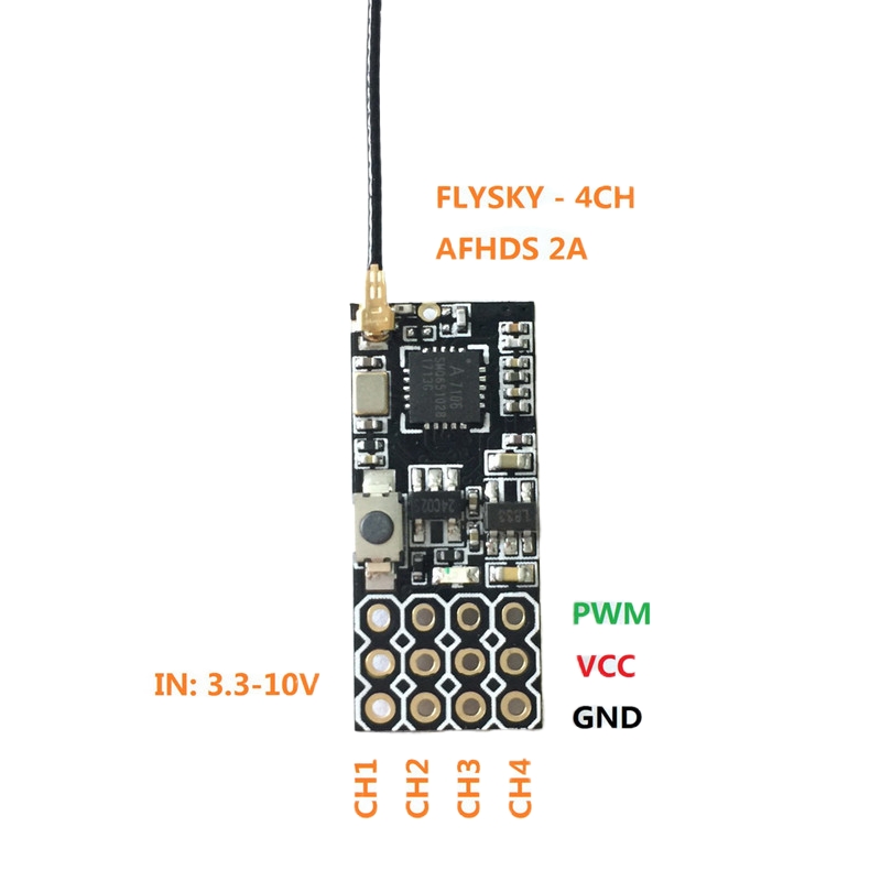 Flysky FS2A Mini Receiver 4CH  - مراجعة Drone Kit Long Range وسعره