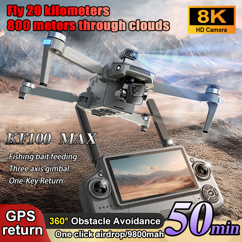 SJRC KF100 MAX 8K UHD Photo HD - مراجعة Drone Kit Professional وسعره