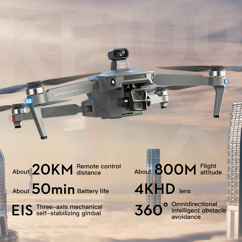 SJRC KF100 MAX 8K UHD Photo HD - مراجعة Drone Kit Professional وسعره