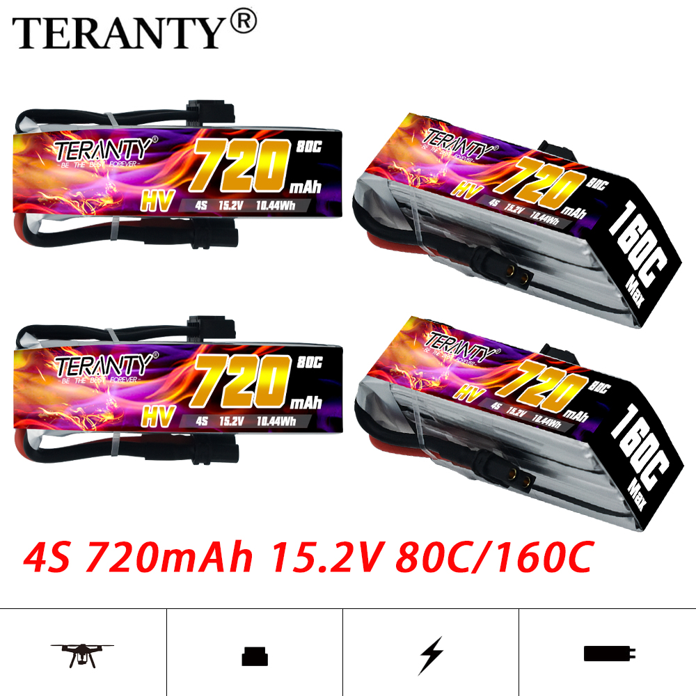 TERANTY 720mAh 4S 15.2V HV Lip - مراجعة Drone Kit Fpv وسعره
