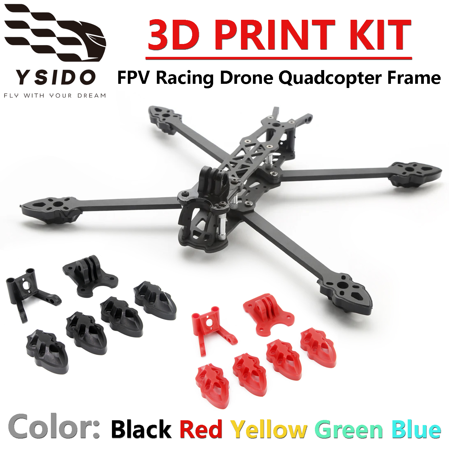 Camera Mounting/Antenna/Motor  - مراجعة Drone Kit Octocopter وسعره