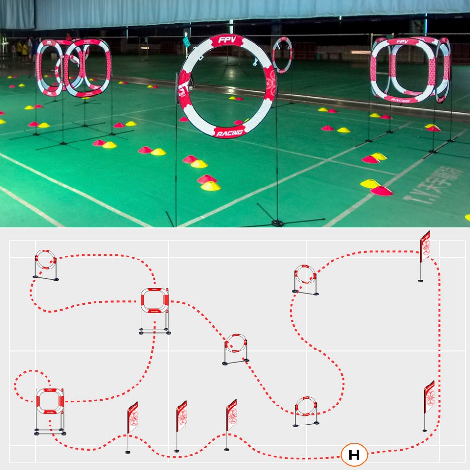 FPV Racing goal Gate airplane  - مراجعة Drone Kit Vtol وسعره