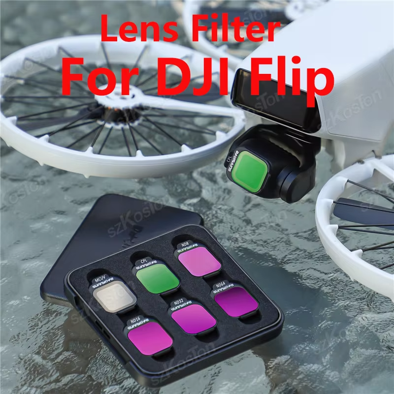 For DJI Flip Lens Filter Kit C - مراجعة Drone Kit Build Yourself وسعره