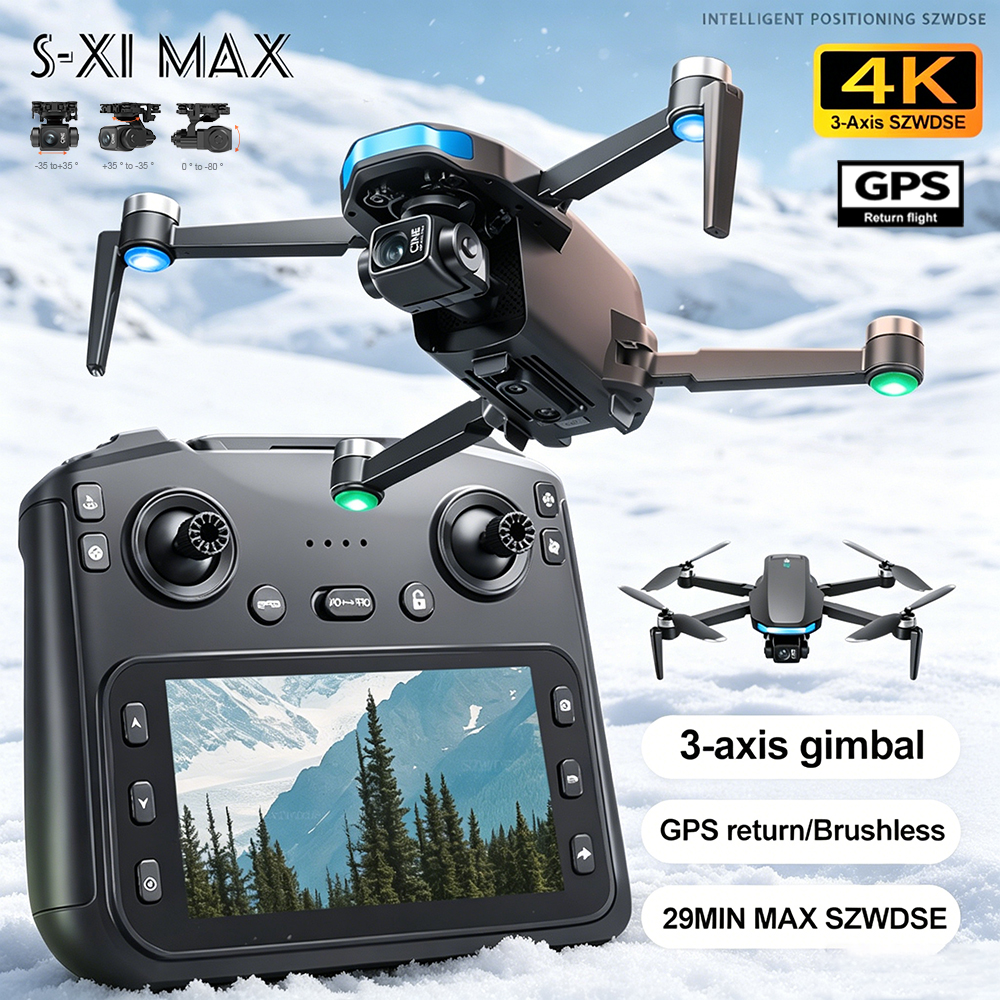 New S-X1 MAX Drone GPS 8K Prof - مراجعة Drone Kit Professional وسعره