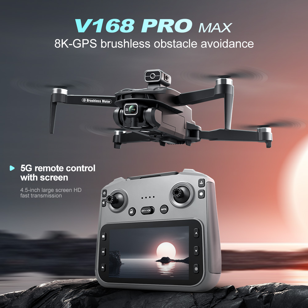 Lenovo V168 MAX 8K HD Drone 5G - مراجعة Drone Kit Long Range وسعره
